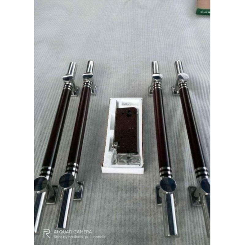 handle pintu rumah minimalis anti kara 1set isi:4biji handle+bodi kunci