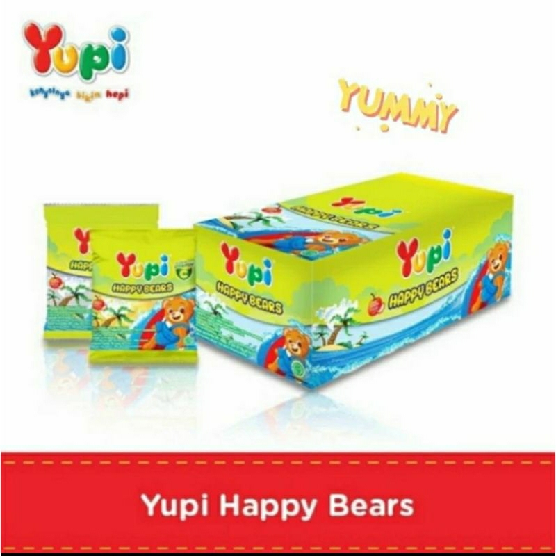 

yupi happy bear | bears | isi 12 pcs