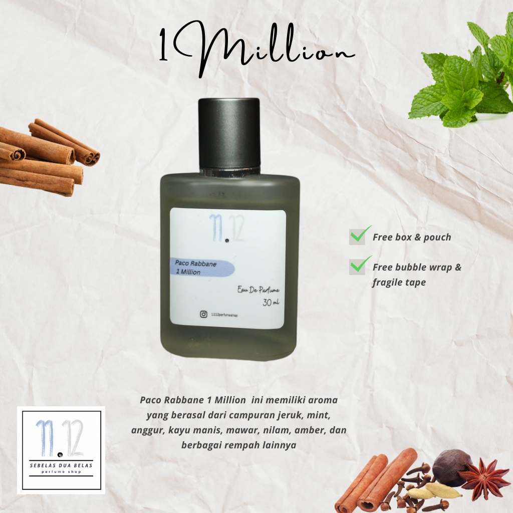 11 12 Inspired Parfume by Paco Rabanne 1 Million | One Million Parfume | One Million Paco Rabanne | 