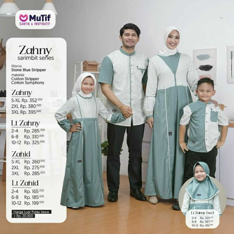 Sarimbit Zahny by Mutif | Mutif Zahny | Gamis Mutif | Koko Mutif | Sarimbit Keluarga