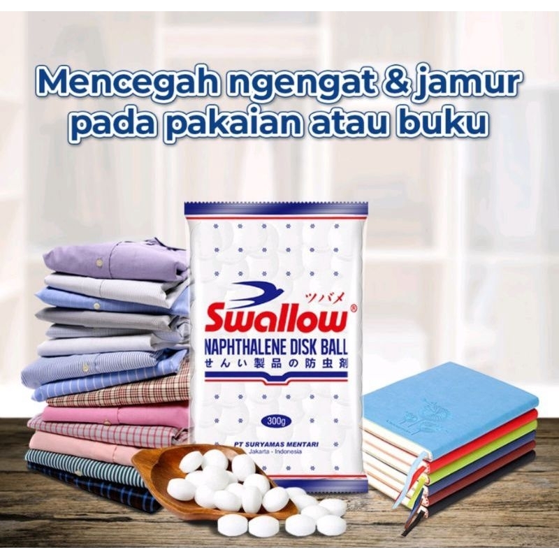 Swallow Napthalene Ball 300gr Kamper Putih