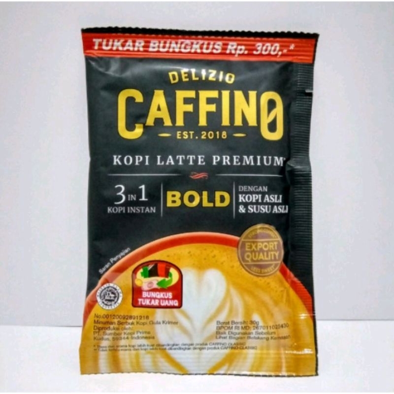 CAFFINO CAPPUCINO KOPI LATTE BOLD SUSU INSTAN 3 in 1