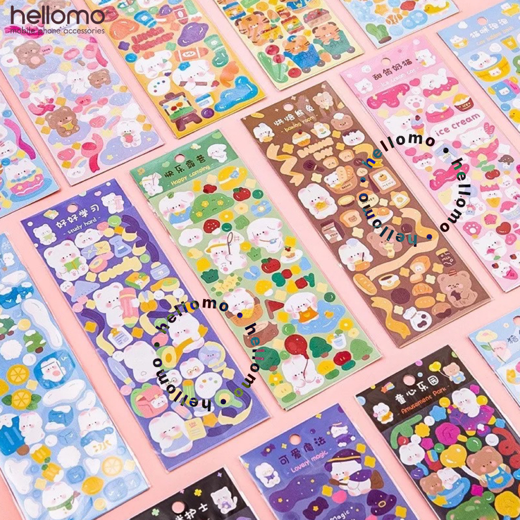 Stiker Jurnal Diary Lucu Deco Sticker Cute Flowertree Aesthetic DIY