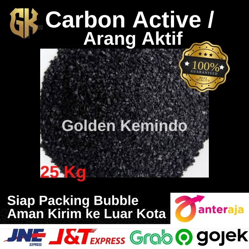 

Carbon Active Karbon Aktif Arang Aktif Premium Zak 25 Kg Ready Stock siap kirim