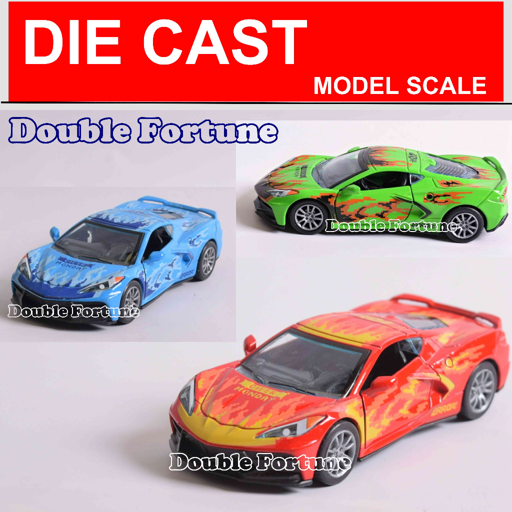 DIE CAST METAL SPORT CAR MODEL SCALE COLLECTOR ITEM DIECAST TOY TOYS MAINAN ANAK KADO ULANG TAHUN