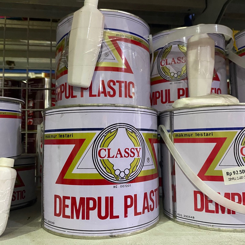 dempul plastik merk classy