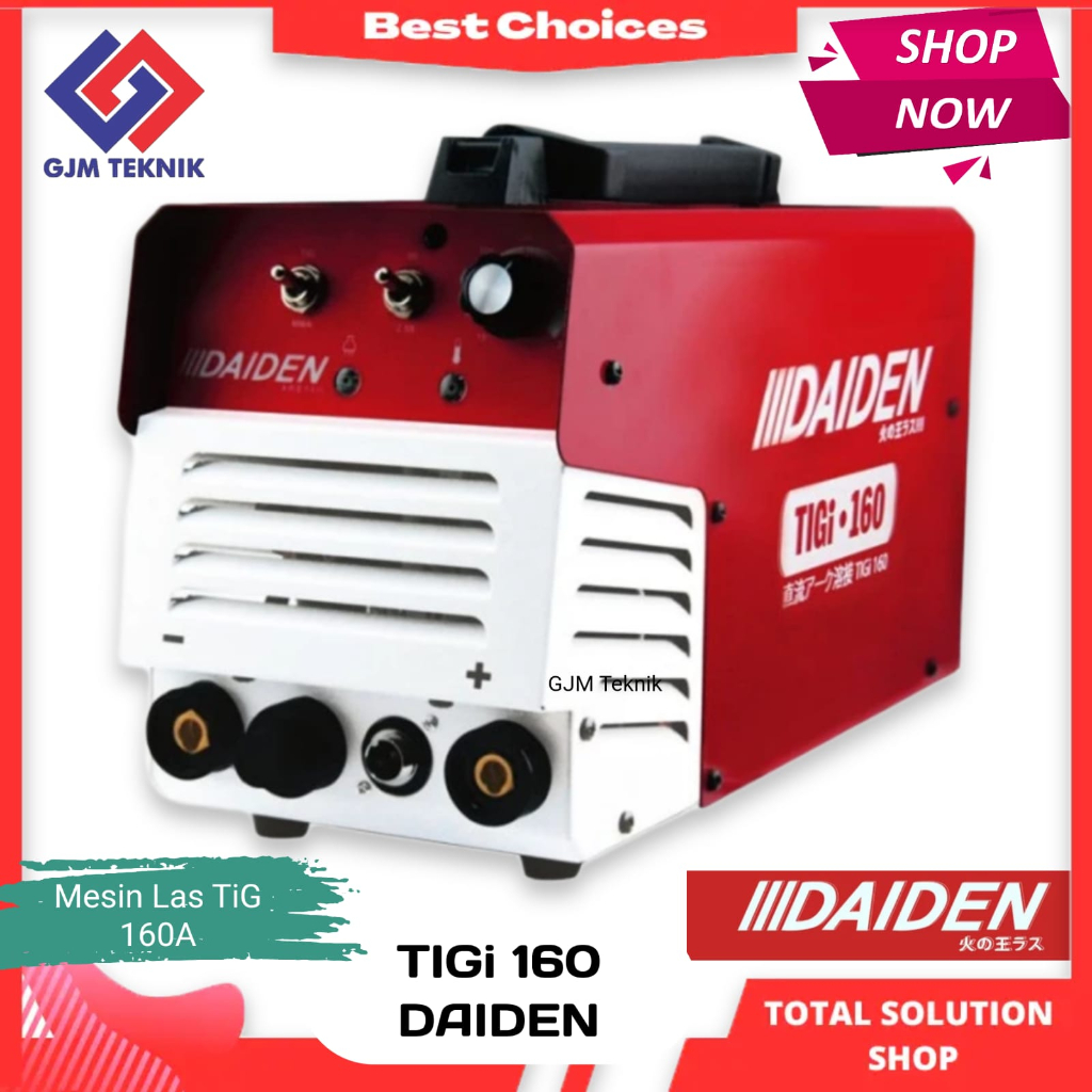 mesin las Argon TIGi Daiden 160A - mesin las Argon murah - mesin las TIG murah