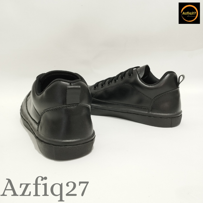 Sepatu Pria Wanita SNEAKERS Terbaru Full Black Terbaru Azfiq27 #8