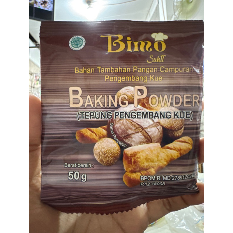 

Baking Powder tepung pengembang kue Bimo