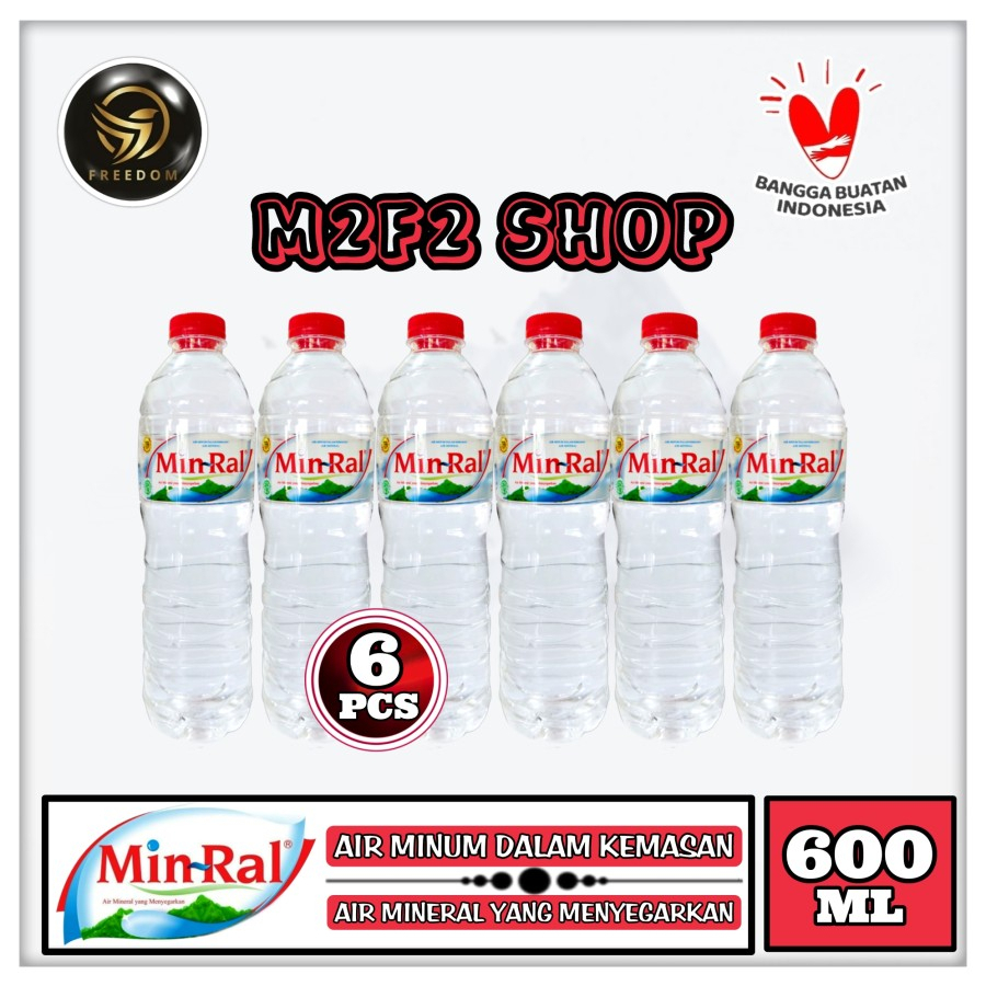 

Air Mineral MINRAL Tanggung Botol Plastik Pet - 600 ml (Kemasan 6 Pcs)