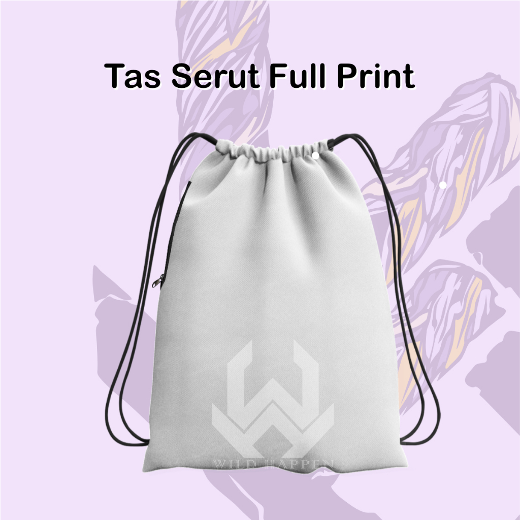 ZCO - Tas Serut String Bag Full Print Thrahser Fire Tas Futsal Mini Soccer Tas Olahraga Gym Anime Face