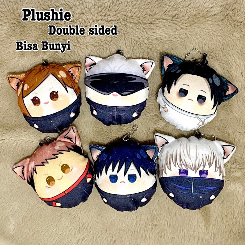 boneka plushie manjuu manju jujutsu kaisen  omanjuu plush anime gojo satoru yuta maki toge megumi