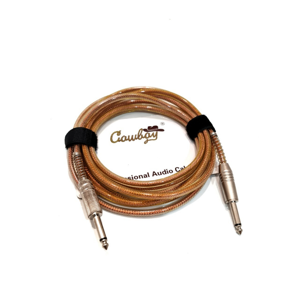 Kabel Jack Gitar dan Bass Elektrik Merk Cowboy Original Panjang 6 Meter Anti Noise Bahan Rubber Fiber Murah Jakarta