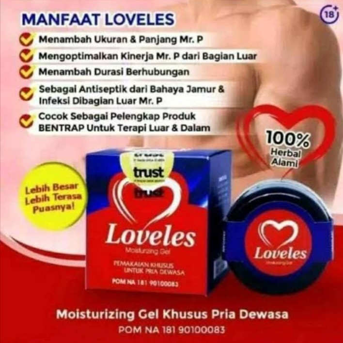 

Loveles Moisturizing Gel Aseli Original 100% Obat Oles Pria Aman