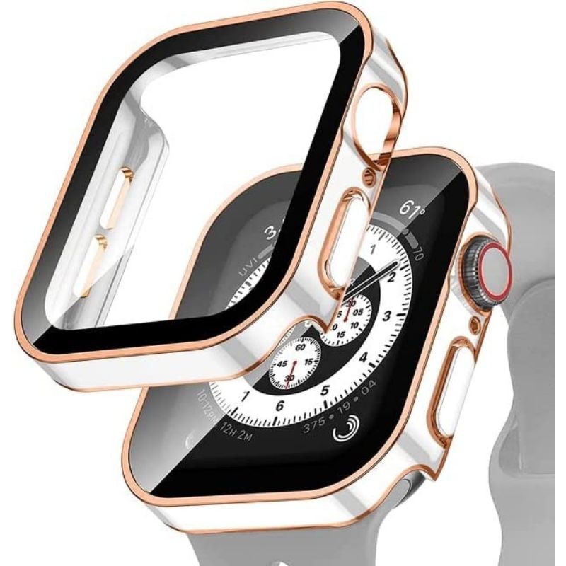 Tempered JDIME Glass+Case For Apple Watch Series 1/2/3/4/5/SE/6/7/8/Ultra