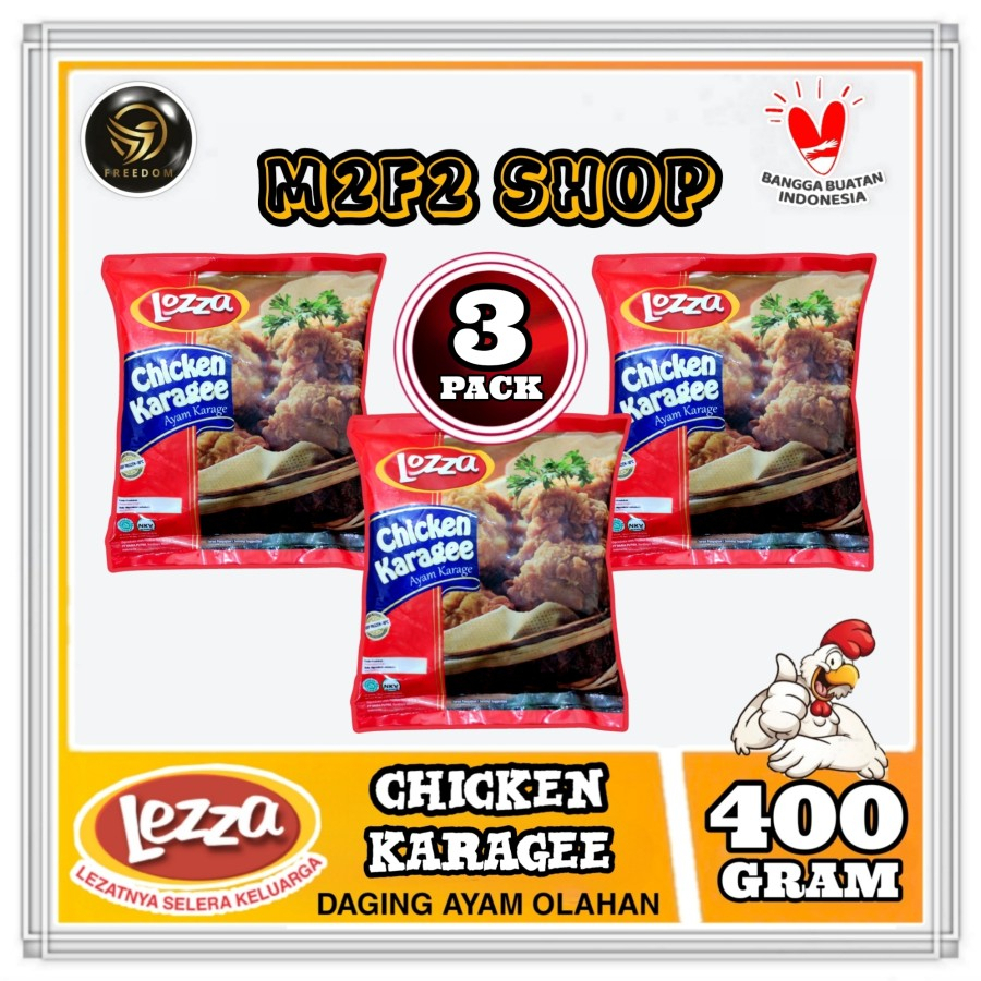 

Lezza Chicken Karagee | Daging Ayam Olahan - 400 gr (Kemasan 3 Pack)