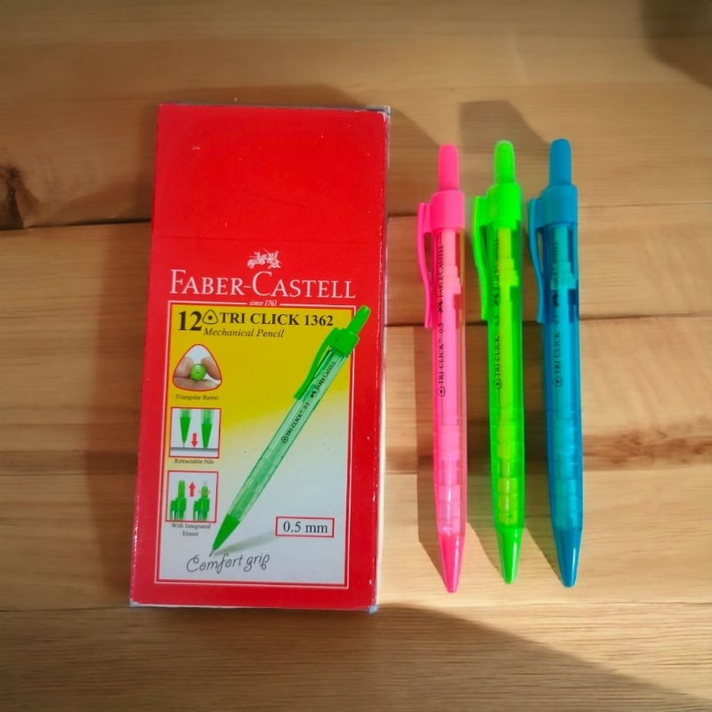 

Pensil mekanik Faber-Castell tri-cklik 0.5 2B 1pcs