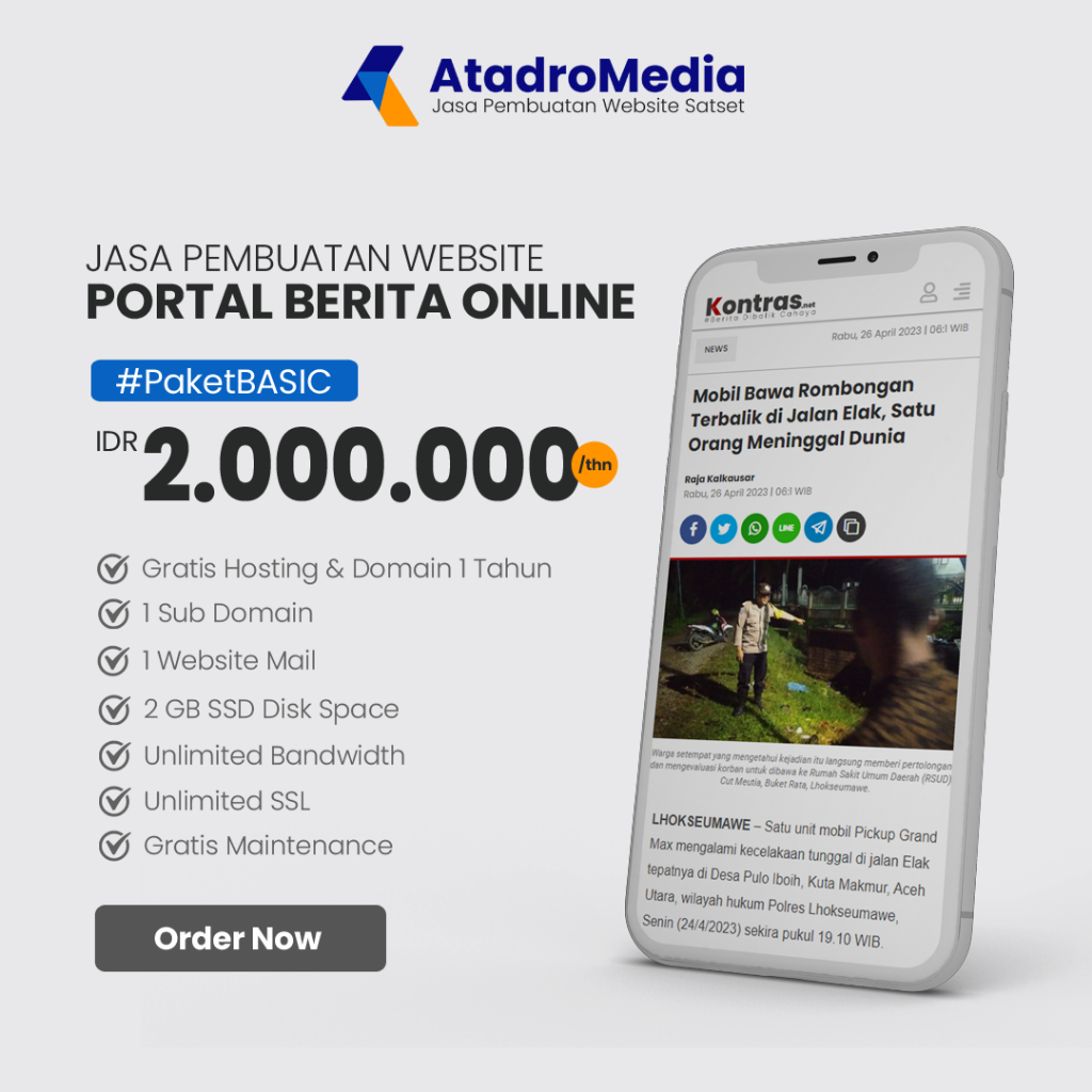 Jasa Pembuatan Website Portal Berita Online Profesional