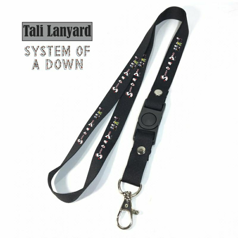 

Lanyard SYSTEM OF A DOWN / Tali Lanyard Band Gantungan Kunci Name Tag Id Card / Pods / Brand Lokal