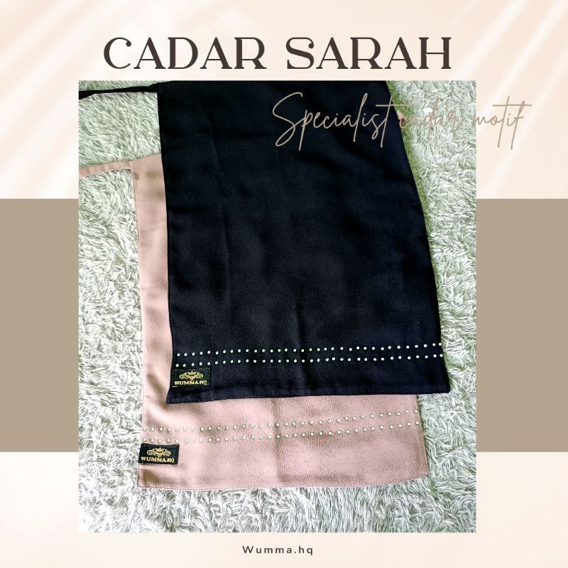 cadar tali 2 layer motif manik cadar Sarah by wumma.hq