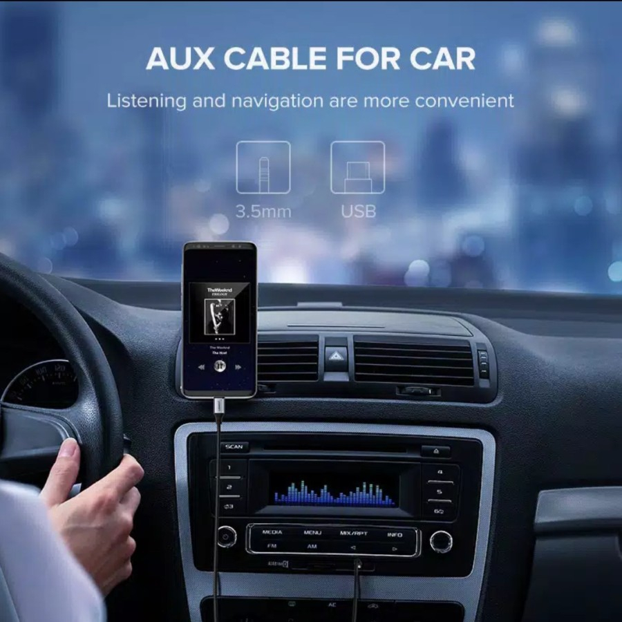 Ugreen Type C to Aux 3.5 mm Male - Konverter Usb C to Jack 3.5 mm Original