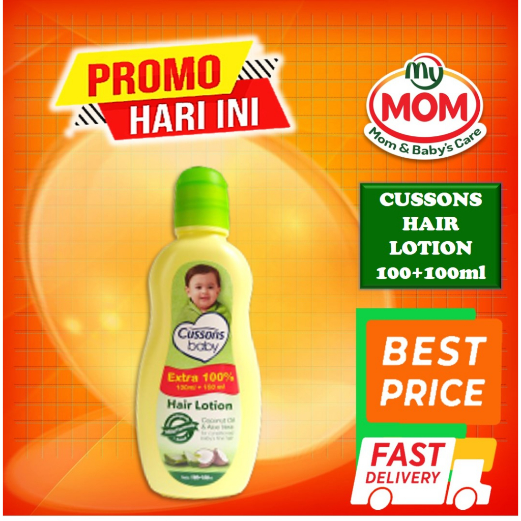 [BPOM] Cussons Baby Hair Lotion 100ml+100ml  &amp; 50ml+500ml / Cusson Hair Lotion Bayi 100 ml + 100 ml &amp; 50 ml + 50 ml/ Minyak Rambut Bayi / MY MOM