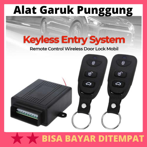 Keyless Entry System Remote Control Wireless Door Lock Mobil / Remot Remote Kontrol Control Kunci Pi