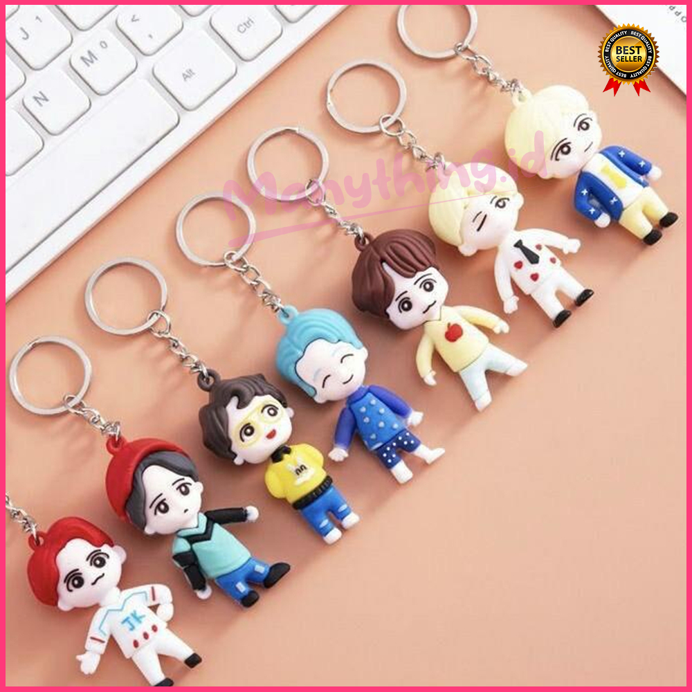 (MANYTHING) GANTUNGAN KUNCI BTS BT21 / GANTUNGAN KUNCI ARTIS KARAKTER KPOP / GANTUNGAN BT21 / SOUVENIR GANTUNGAN KUNCI / KEY CHAIN BTS