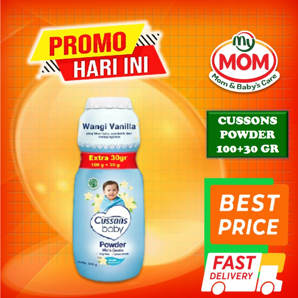 [BPOM] Cussons Baby Powder 100gr + 30gr / Bedak Bayi Cusson / MY MOM