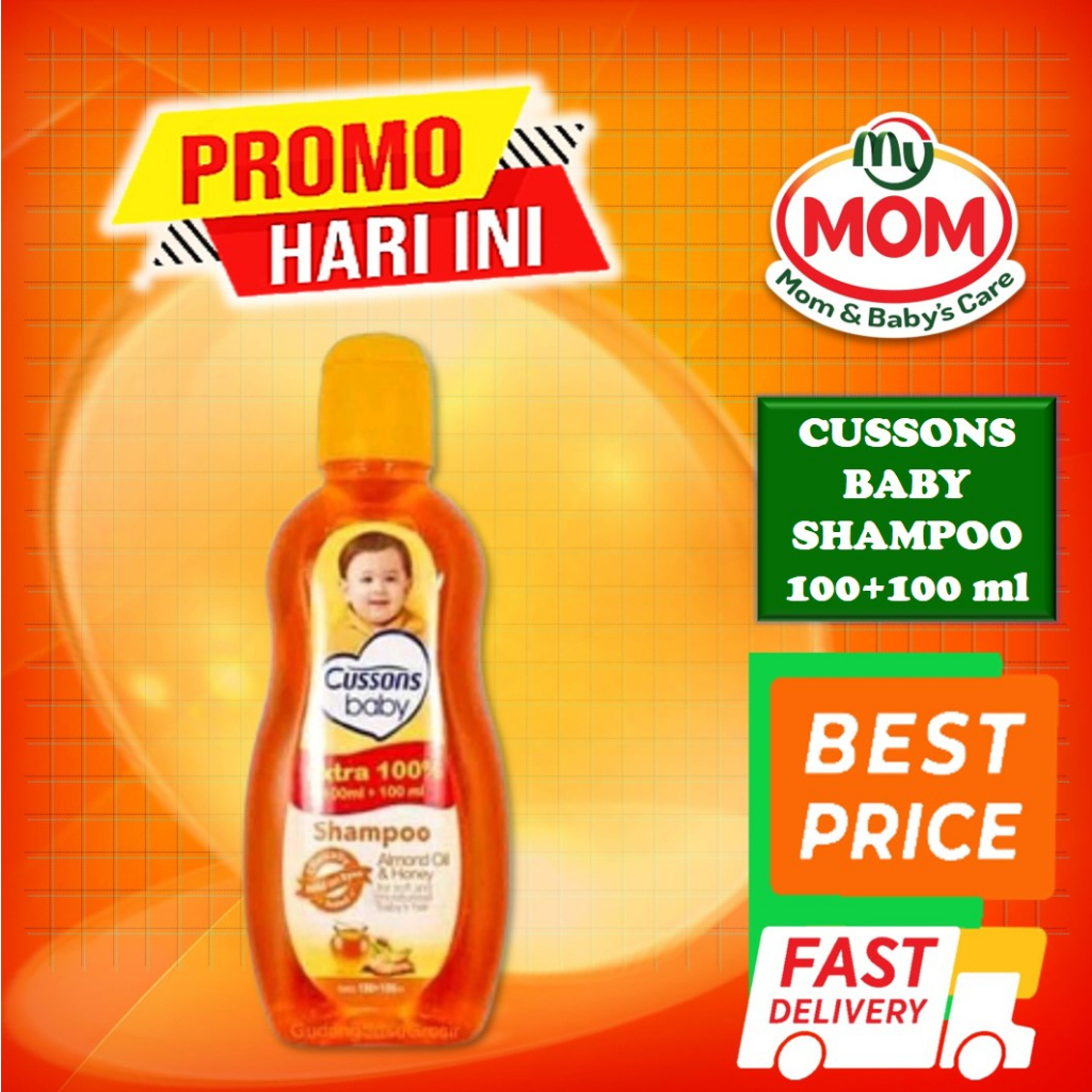 [BPOM] Cussons Baby Shampoo 100ml + 100ml &amp; 50ml + 50ml / Cusson Shampo Bayi 100 ml + 100 ml &amp; 50 ml + 50 ml / MY MOM