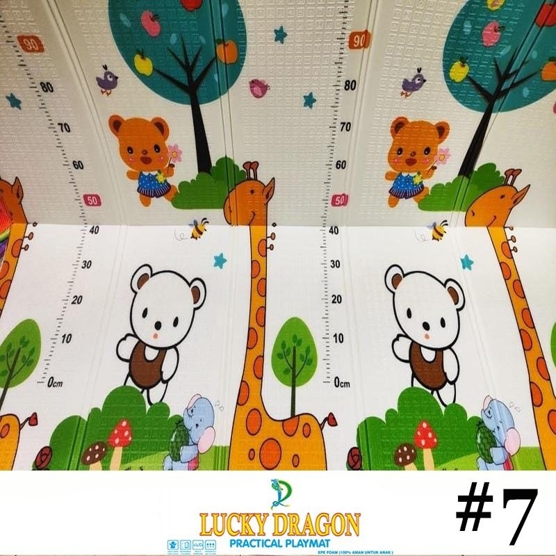 Playmat Bayi Lucky Dragon / Shimano / Tikar Lipat / Matras Lipat SHIMANO / Lucky Dragon / Marigold / Garfield - Playmat Baby - Matras Bayi - Karpet Bayi - Playmat Foam Lipat Ukuran 180cm x 200 cm ( 6 kaki )