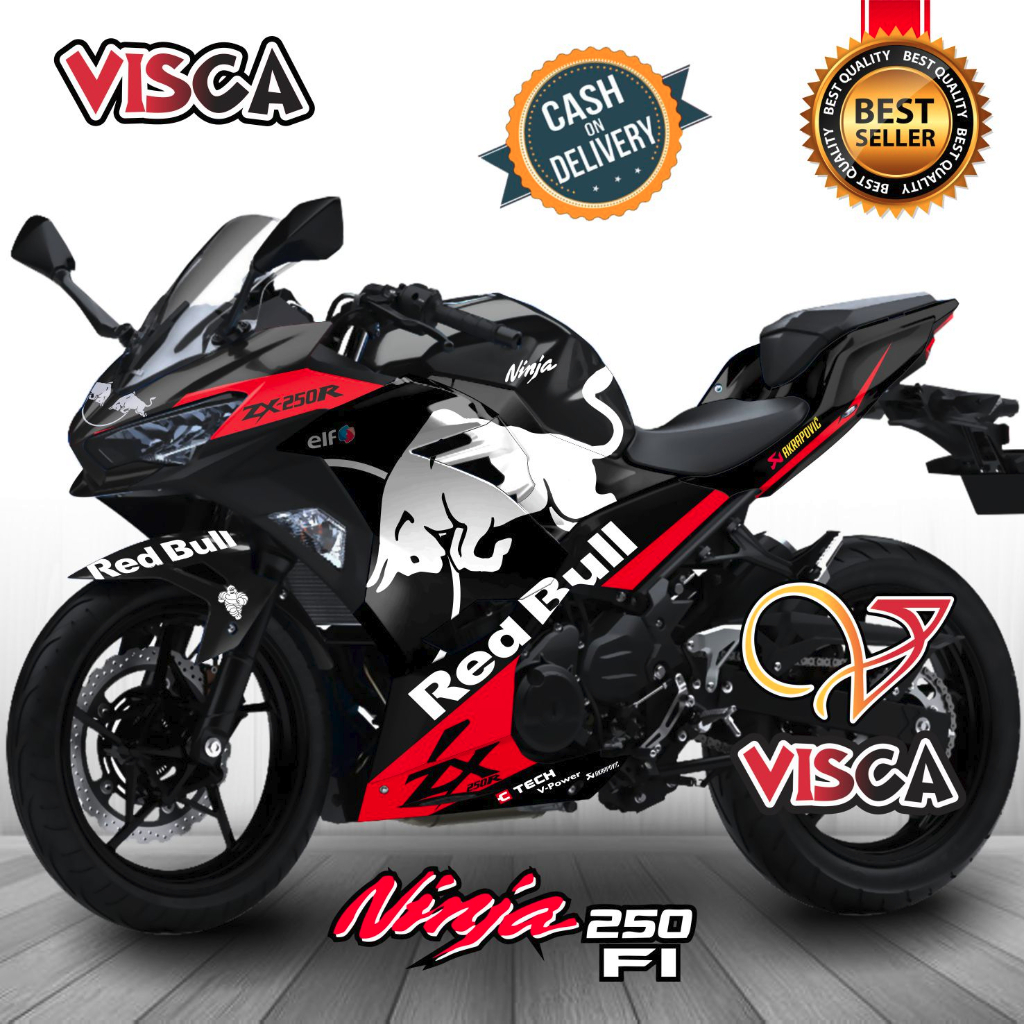 Decal Ninja 250 Fi New Full Body Stiker Ninja 250 Fi Striping Ninja 250 Fi Dekal Ninja 250 New 2018 