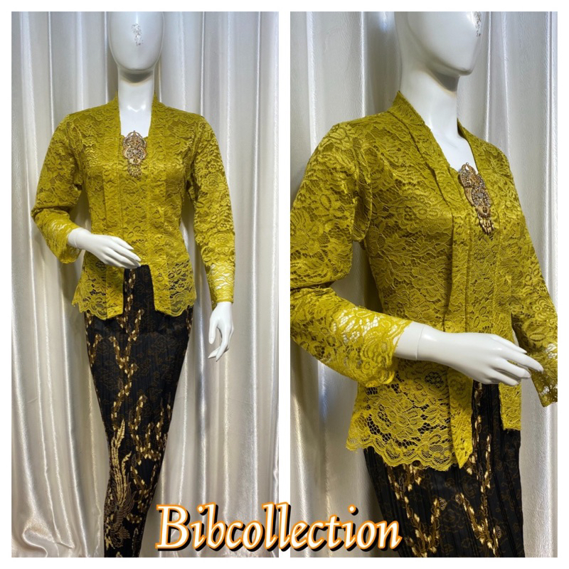 KEBAYA MODERN kutubaru burkat pendek panjang 60 cm