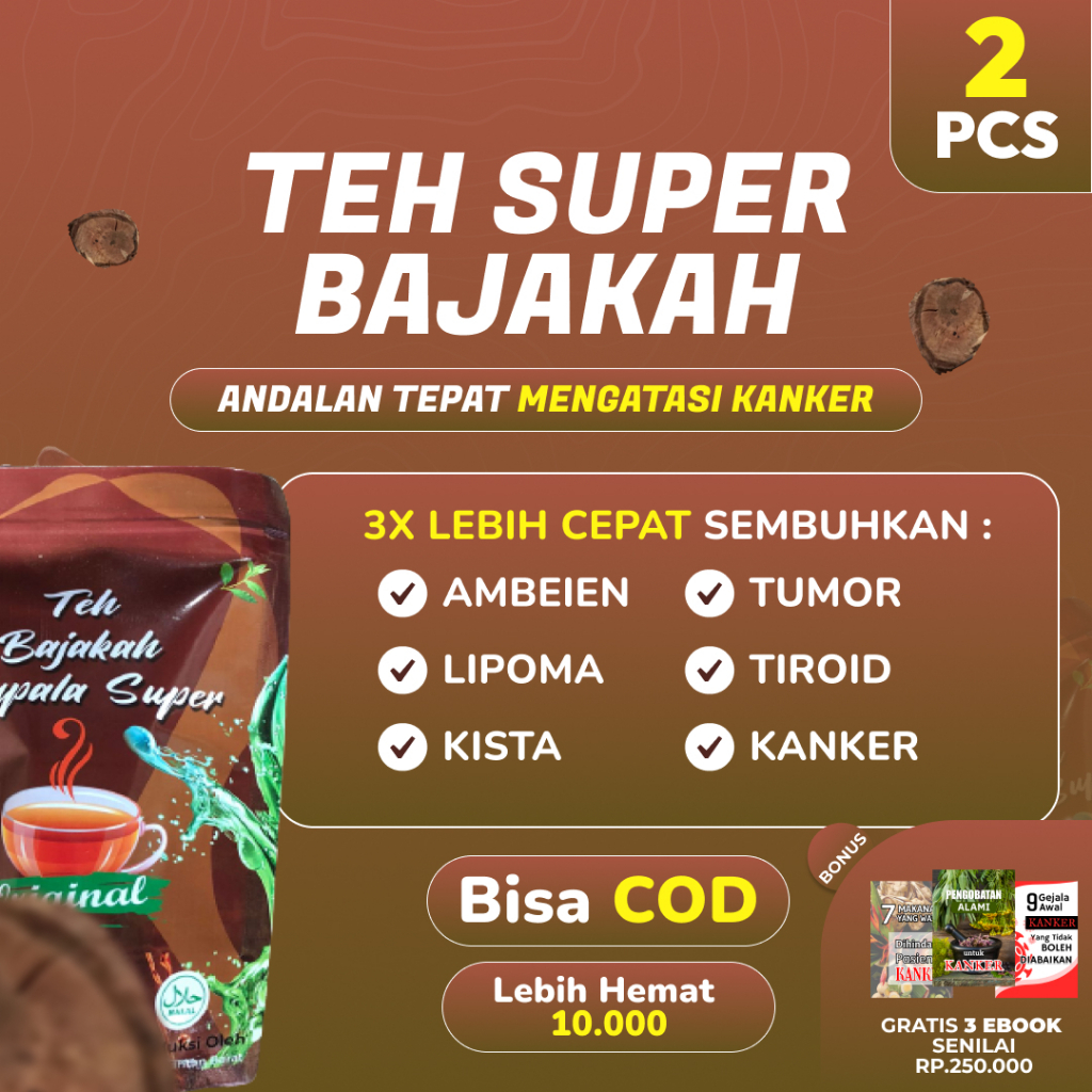 

TEH CELUP BAJAKAH Obat Kanker 2 Pcs