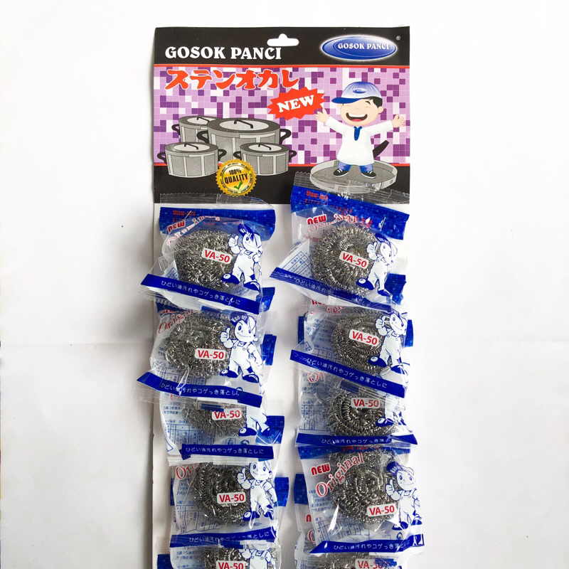 (12 Pcs) Gosok Panci Kawat VAN ART VA-50