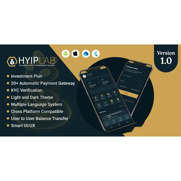 HYIPLab - Cross Platform Mobile Application