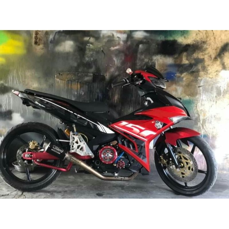 striping sticker variasi hologram MX king 150 ZR  grafis