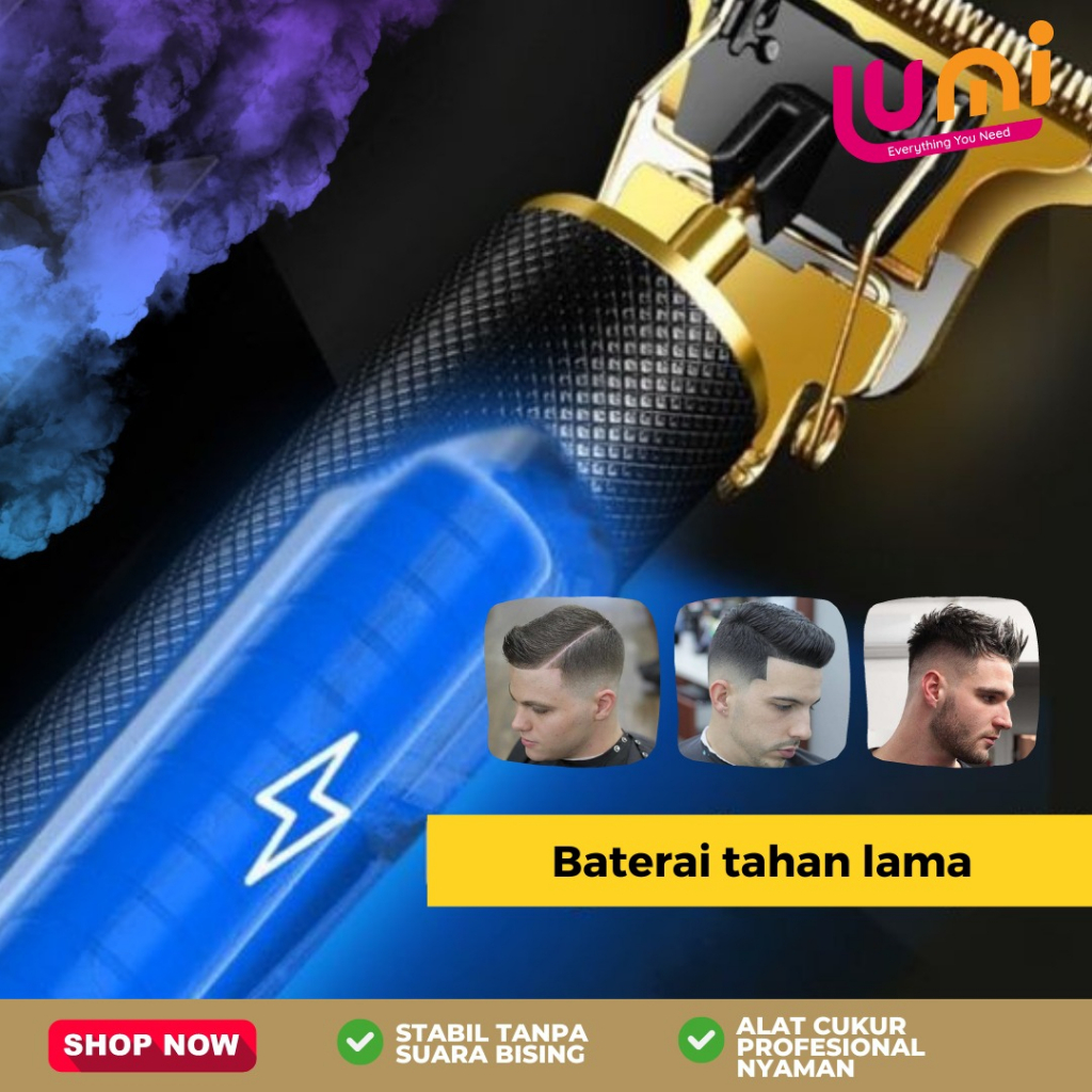 Alat Cukur Rambut Vintage T9 Motif Naga Trimmer Shaver Recharger Pemangkas Bulu Kumis Jenggot Jambang Hair Clipper Bahan Steinless