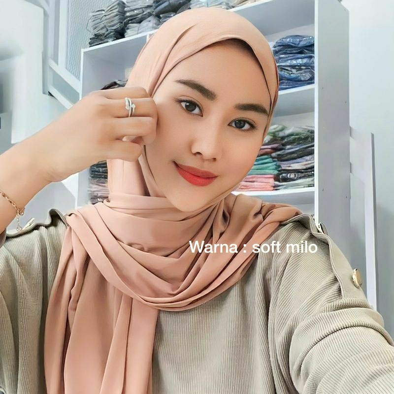 Hijab daily Segiempat jersey OVAL By.Dhinda hijab