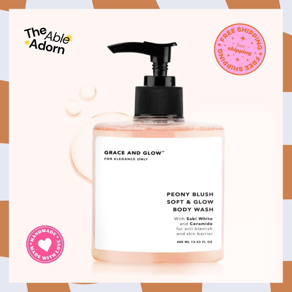 Grace and Glow Peony Blush Soft &amp; Glow solution Body Wash - Sabun Mandi