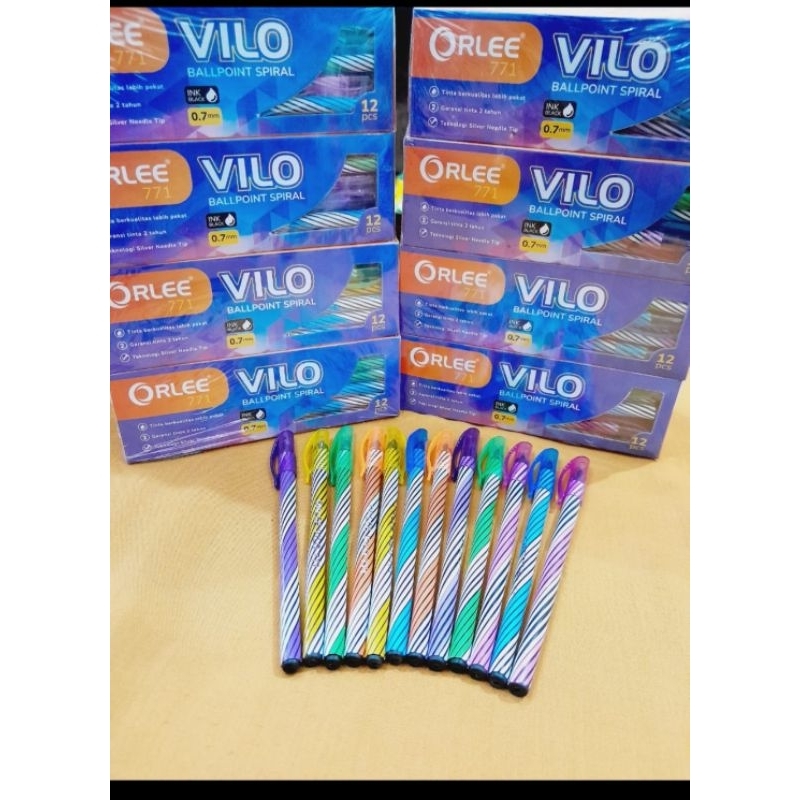 

12 pcs ATK bolpoin Hitam