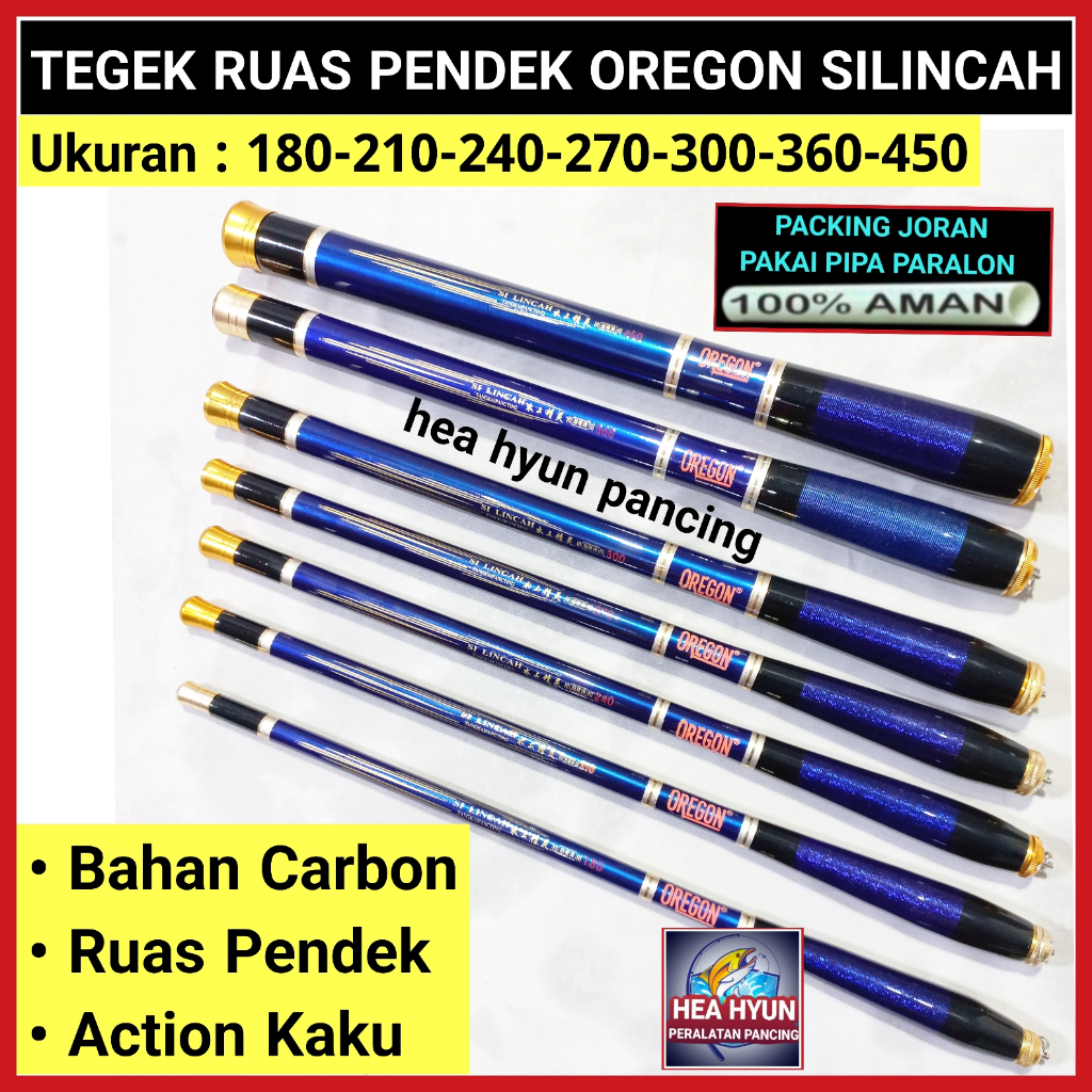 JORAN TEGEK OREGON SI LINCAH UKURAN 180 , 210 , 240 , 270 , 300 , 360 , 450 ( Ros Pendek ) spek kaku