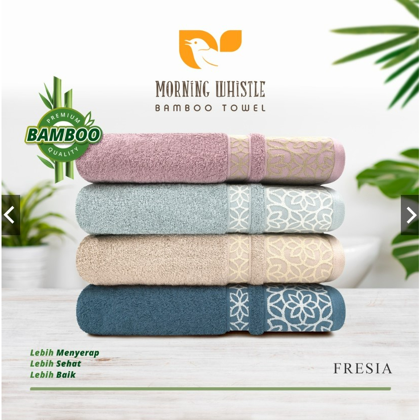 HANDUK MANDI DEWASA TERRY PALMER MORNING WHISTLE BAMBOO DANICA ERCOLE HANDUK  70 x 135 cm