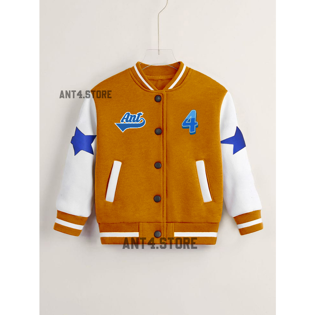 JAKET ANAK VARSITY BASEBALL JAKCET ANAK LAKI LAKI PEREMPUAN UMUR 2 - 12 TAHUN