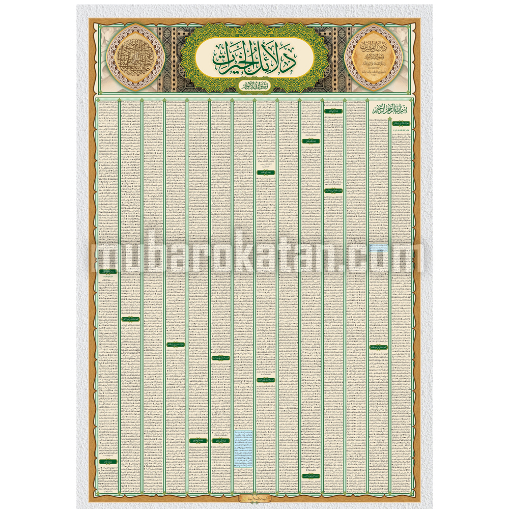 POSTER DALAIL KHOIROT ORIGINAL | POSTER DINDING | POSTER DALAIL MUBAROKATAN THOYYIBAH