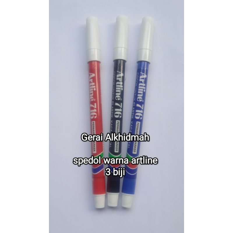 

Spedol Kaligrafi Permanen ArtLine 3 Warna (Hitam, Merah, Biru)