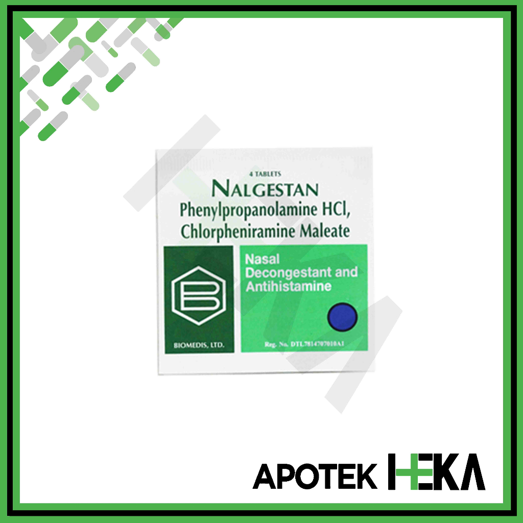 Nalgestan Tablet isi 4 Tablet - Obat Flu Pilek Hidung Tersumbat (SEMARANG)