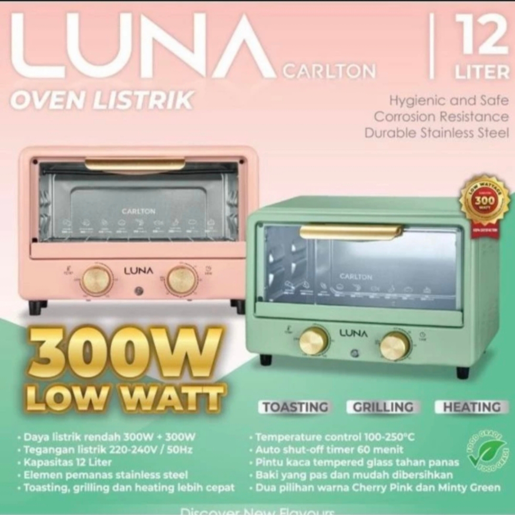 LUNA OVEN PEMANGGANG | OVEN LISTRIK KUE 12 LITER