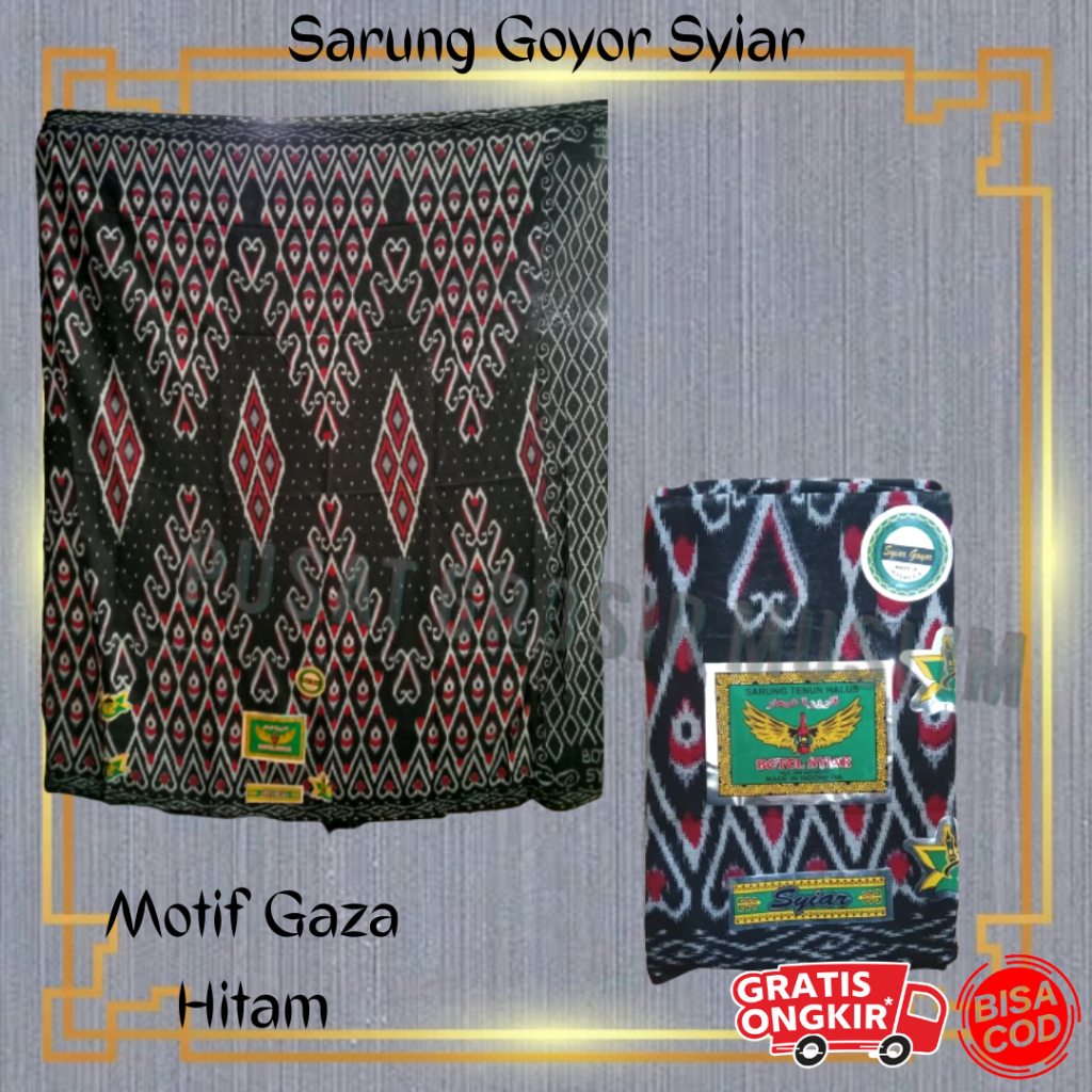 Promo Sarung Goyor Syiar Printing Sarung Goyor Botol Syiar Semi Tenun Motif Gaza