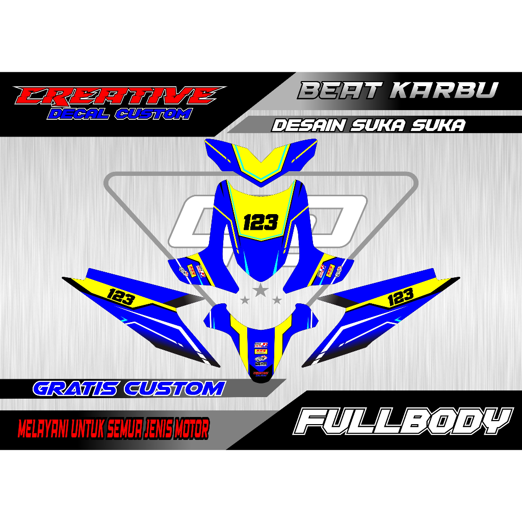 Decal beat karbu fullbody decal beat bilar keren terbaru bisa request